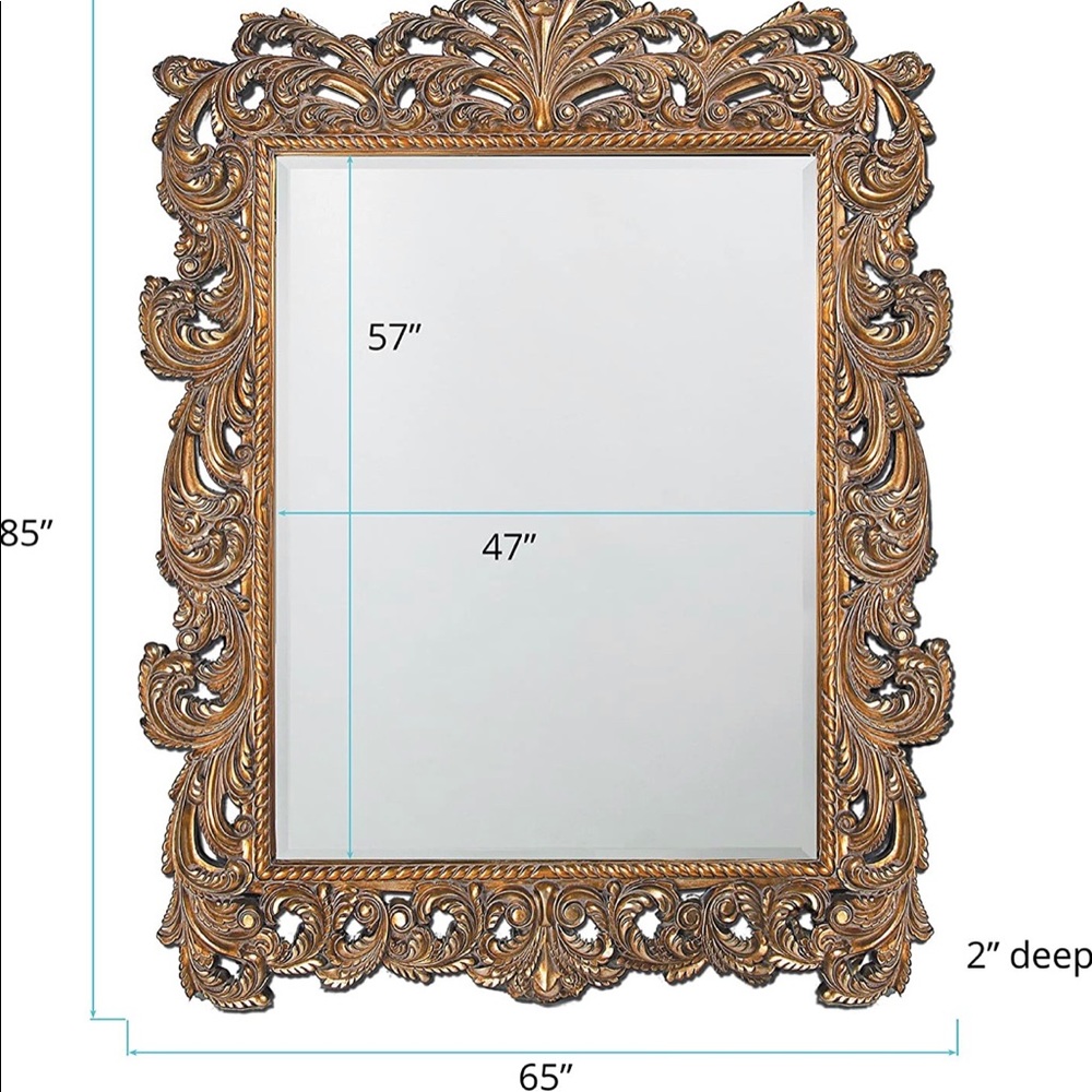 Elliott Napoleon Antique Gold Mirror